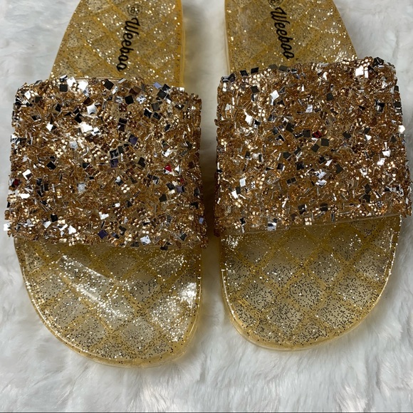 Weeboo Jelly Glittery Slides - Picture 4 of 9